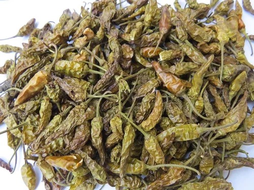 Dried Green Chillies (सुकट हिरव्या मिरच्या)